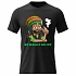 Dámské bavlněné tričko s potiskem - BOB MARLEY - černé