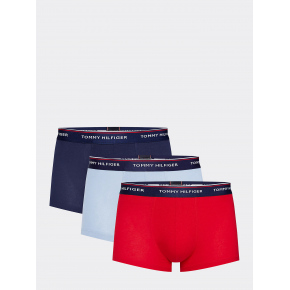 Boxerky 3pcs 1U87903841-020 červenomodrá - Tommy Hilfiger