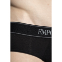 Pánské slipy 2PACK 111733 3F542 16844 černošedé s proužkem - Emporio Armani