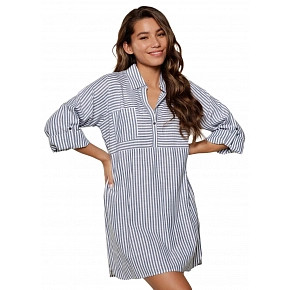 Dámská volná košile 7919PD bílo-šedá - LingaDore