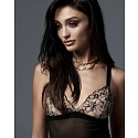 Svůdná noční košilka Vila Blanes Long Chemise černá - Obsessive