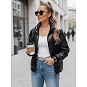 Dámská bunda bomber TY5292 černá - FashionStreet