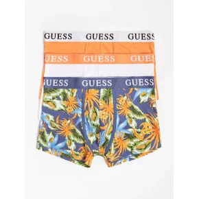 Pánské trenýrky U1GG05K6YW1 P549 oranžová/modrá/bílá - GUESS