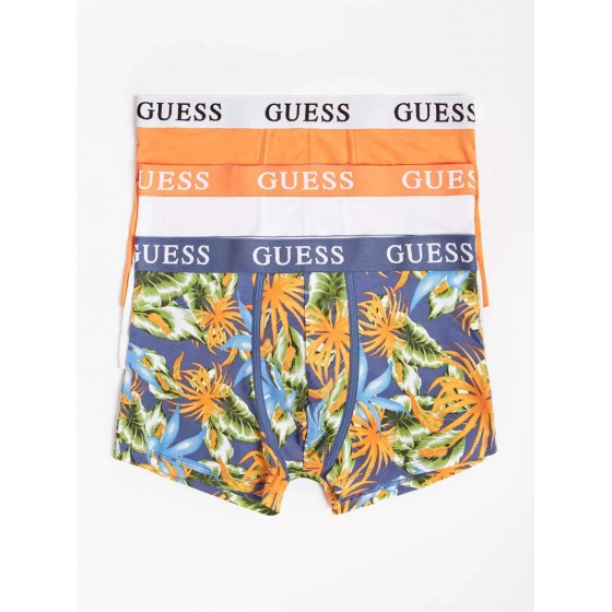 Pánské trenýrky U1GG05K6YW1 P549 oranžová/modrá/bílá - GUESS