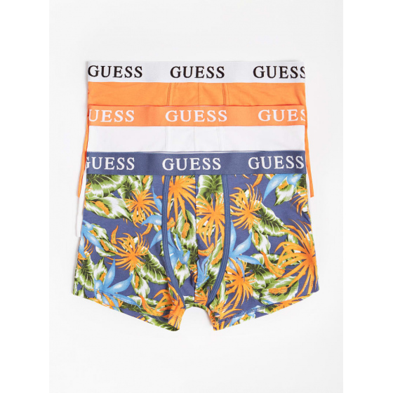 Pánské trenýrky U1GG05K6YW1 P549 oranžová/modrá/bílá - GUESS