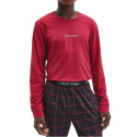 Pánské pyžamo NM2178E V5N vínová - Calvin Klein