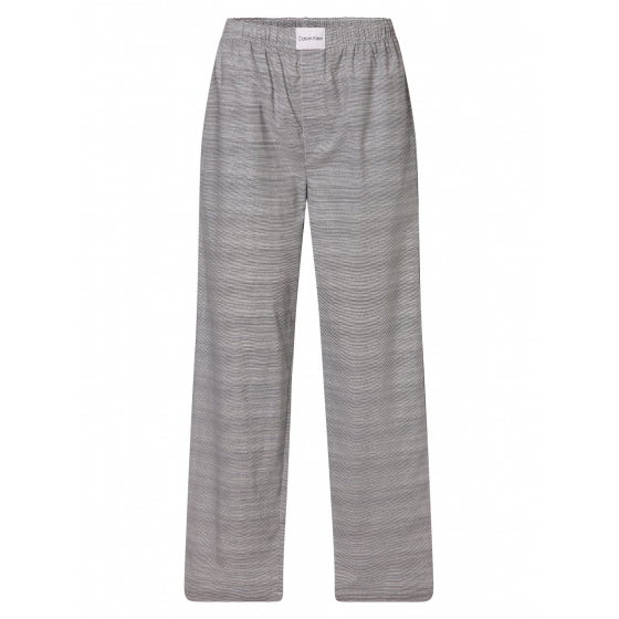 Dámské pyžamové kalhoty QS6893E 5FQ černo/bílá - Calvin Klein