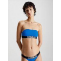 Dámská plavková podprsenka Bandeau KW0KW01966 C4X modrá-černá - Calvin Klein