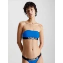 Dámská plavková podprsenka Bandeau KW0KW01966 C4X modrá-černá - Calvin Klein