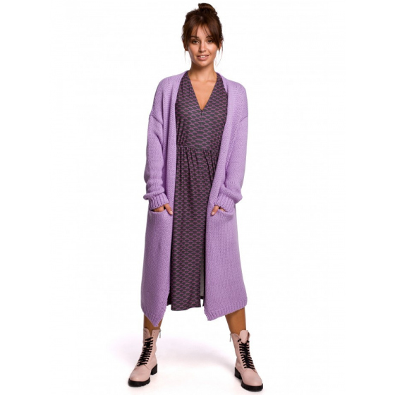 Dámský svetr BK053  levandulový - BeWear
