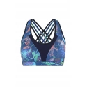 Dámská sportovní podprsenka 35245 Tmavě modrá vzor mix - Henderson ladies