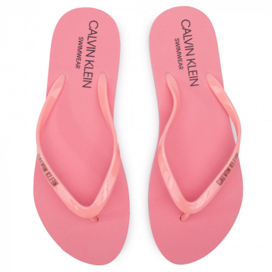 Dámské žabky KW0KW00397 růžová - Calvin Klein
