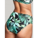 Dámské plavkové kalhotky Bali Midi Brief SW1646 zelené s potiskem - Panache
