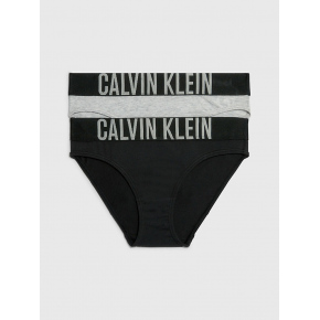 Dívčí kalhotky 2 Pack G80G800153029 šedá/černá - Calvin Klein