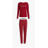 Dámské pyžamo QS6579E TX4 vínová - Calvin Klein