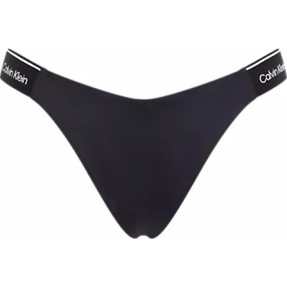 Dámské plavkové kalhotky DELTA BIKINI KW0KW02430 BEH černé - Calvin Klein