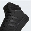 Unisex junior kotníčková obuv Hoops Mid 3.0 K Jr HR0228 Černá - Adidas