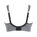 Podprsenka balkonetka Sports Balconnet charcoal marl 9441 melanž - Sculptresse