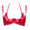 Dámská sexy podprsenka Plus Size V-8721 Červená - Axami