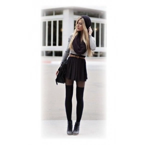 Dámské nadkolenky 44010 s vlnou - WiK