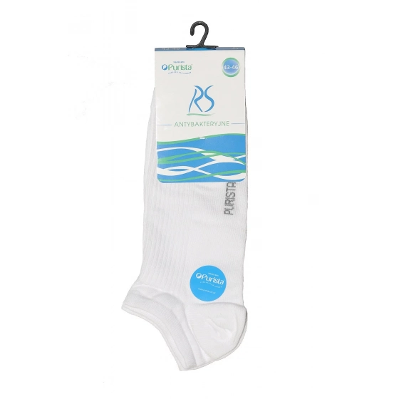 Pánské kotníkové ponožky Socks  Antibakteriální Bílá - Regina