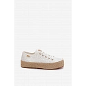 Krajkové tenisky espadrilky LCW-26-31-4326 bílé - Lee Cooper