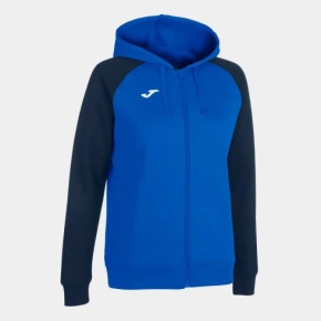 Mikina s kapucí na zip W 901336.703 modrá - Joma