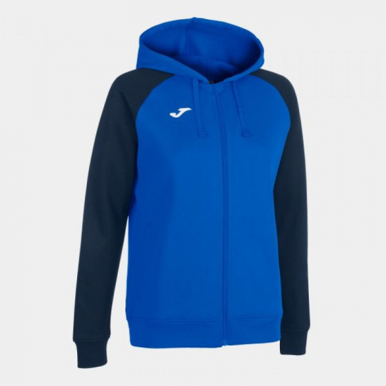 Mikina s kapucí na zip W 901336.703 modrá - Joma