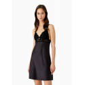 Dámská noční košilka 164716 3F206 00020 černá - Emporio Armani
