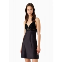 Dámská noční košilka 164716 3F206 00020 černá - Emporio Armani