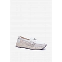 Dámské kožené mokasíny D&A TW210 bílé - S.Barski