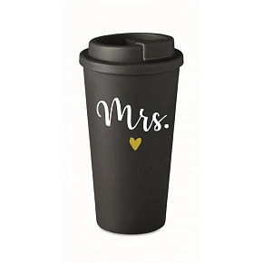 MRS. - černý termohrnek 475 ml