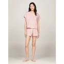 Dámské pyžamo SS JERSEY PJ SET UW0UW05425 0SK sv. růžové - Tommy Hilfiger