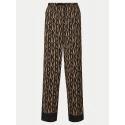 Dámské pyžamo YI90017 202 hnědé s potiskem - DKNY