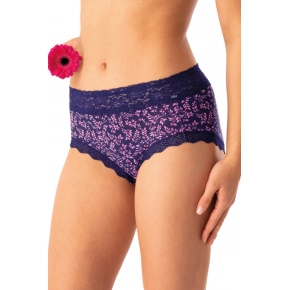 Dámské kalhotky 2PACK LPC 547 Tmavě modrá / Růžová vzor - Key