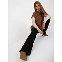 Dámská vesta D90027W90785B2 hnědá - FPrice