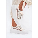 Dámské tenisky s krajkou LCW-26-44-4480 bílé . Lee Cooper