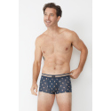Pánské boxerky 3Pack 17302913 B90 tm. modré s potiskem - Jockey