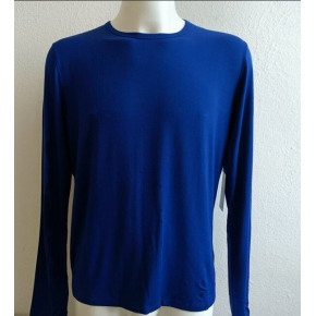 Pánské tričko s dlouhým rukávem 714753030001 modré - Ralph Lauren