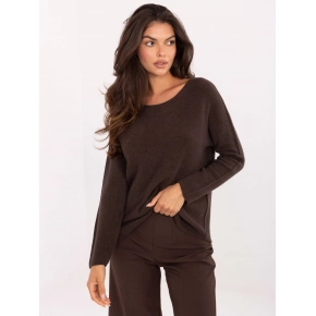 Dámský svetr IT SW 2219.63 Tmavě hnědý - FPrice Dámský svetr IT SW 2219.63 Tmavě hnědý - FPrice