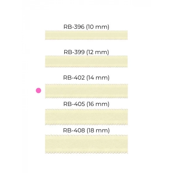 Dámská ramínka smetanové RB 402 14 mm - Julimex