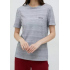 Dámské pyžamové triko QS6890E 5FQ šedobílá - Calvin Klein