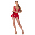 Dámská sexy sukně Latexlook / Cover- up 20515 červená - Koucla