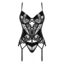 Dámský erotický korzet Leonela corset Černá - BEAUTY NIGHT FASHION