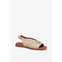 Sandály A8229 béžové - Step in style