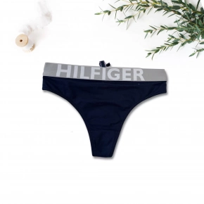 Dámská tanga UW0UW00504 modro-šedé - Tommy Hilfiger
