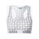 Sportovní bralette podprsenka - O1GC04JR06B - FF91 - Černo/bílá - Guess