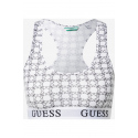 Sportovní bralette podprsenka - O1GC04JR06B - FF91 - Černo/bílá - Guess