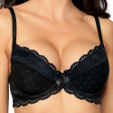 Dámská push-up podprsenka LAGERTA Černá - Roza
