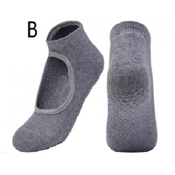 SPORT Hladké ponožky na jógu šedé - SPORTS socks